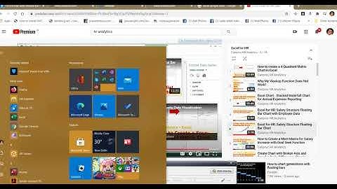 salary structure floating bar chart