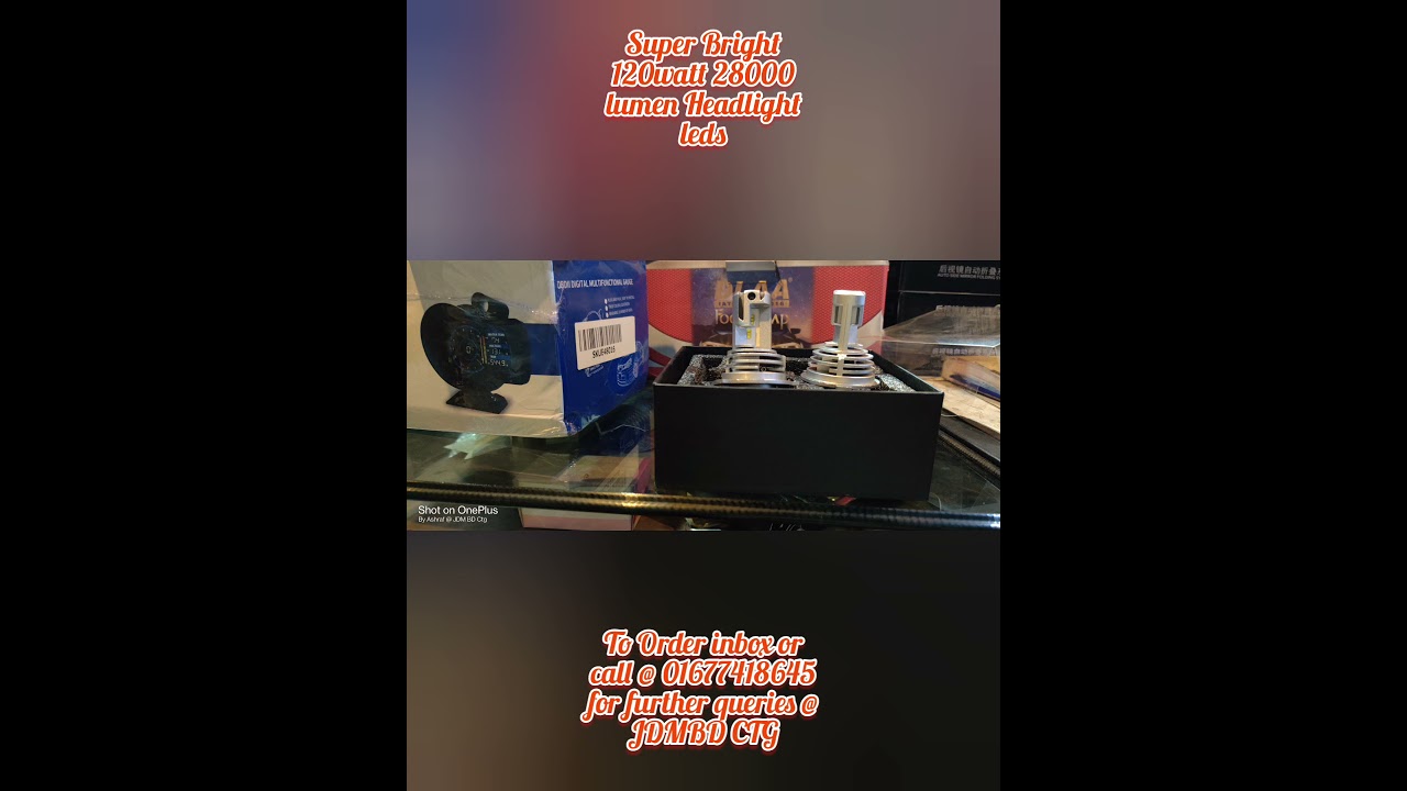 Super Bright 120 watt 28000 lumen Headlight @ Fog LEDs with 6 months Replacement Warranty ...