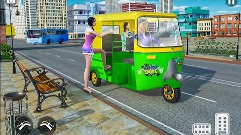India Tuk Tuk auto Rickshaw driving games. Android gameplay.