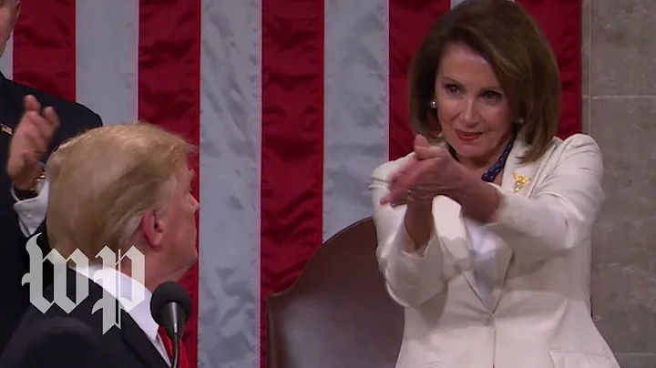 Nancy Pelosi claps for President Trump - DayDayNews