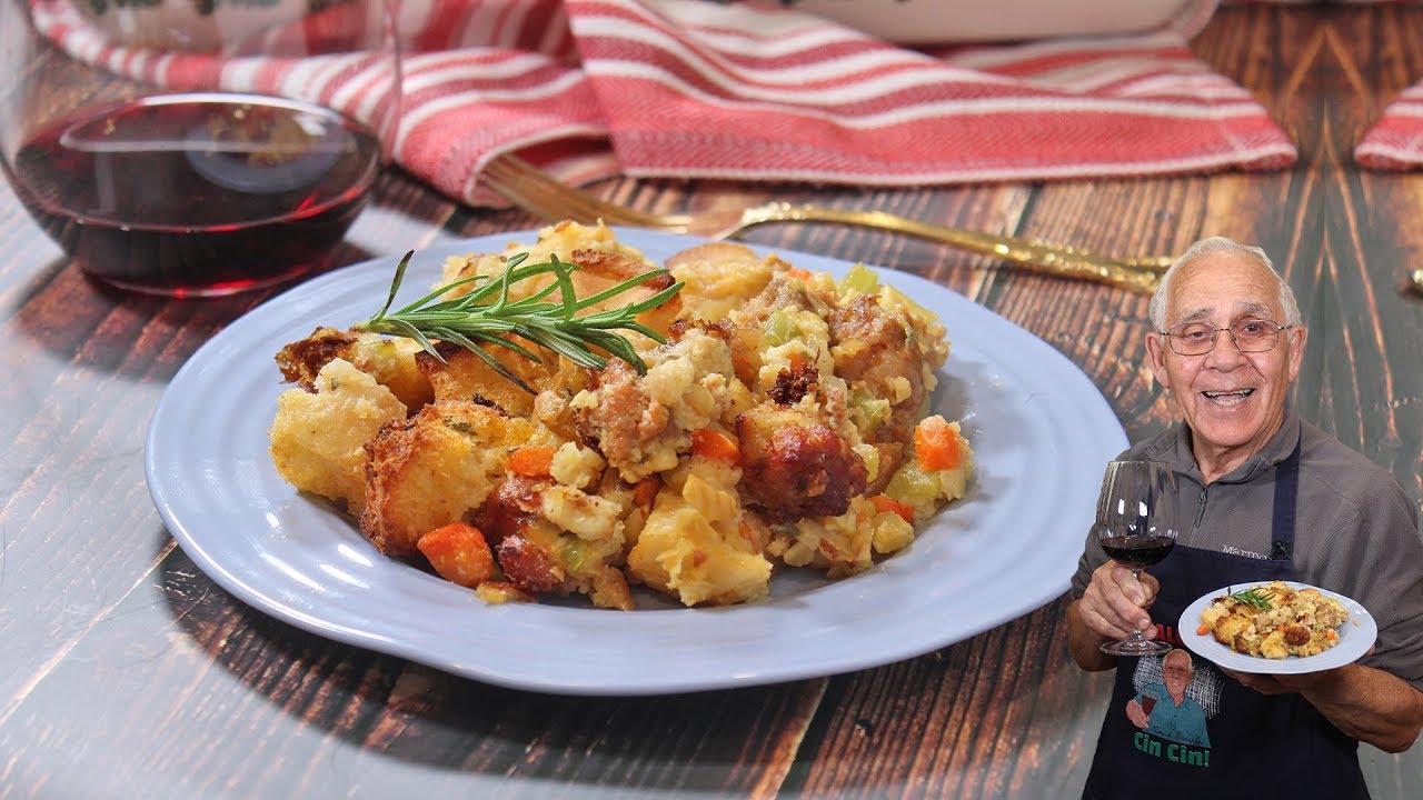 Thanksgiving Stuffing with Roasted Chestnuts and Spicy Sausage | OrsaraRecipes