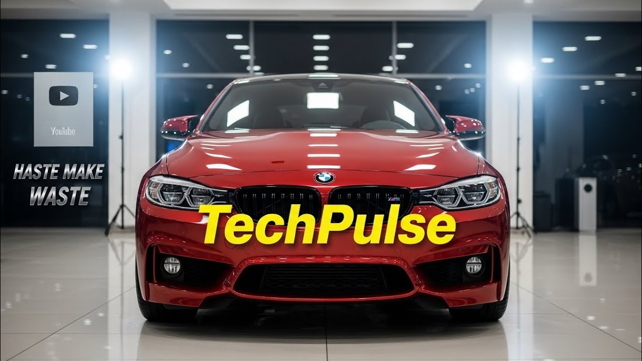 "🔥 BMW Red Metallic Beauty SHINES in Luxury Showroom! | TechPulse"