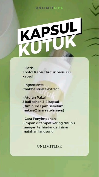 Kapsul kutuk untuk kesehatanmu! #kapsulkutuk #ikangabus #kesehatan