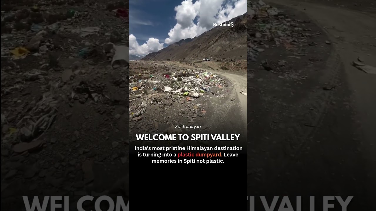 Spiti valley losing its beauty because of plastic waste #cleanindia #news #sustainability