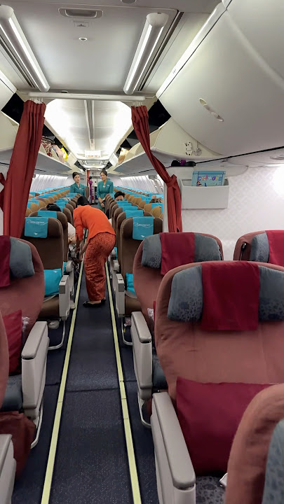Garuda Indonesia 737-800 Business Class Singapore to Jakarta #garudaindonesia #indonesia #jakarta