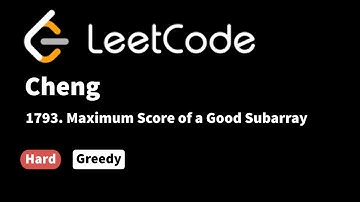 LeetCode 1793. Maximum Score of a Good Subarray