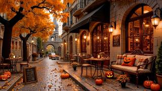 Soft Background Jazz for Work 🍂 Relaxing Autumn Ambience Coffee Shop & Peaceful Jazz in the Old Town screenshot 5