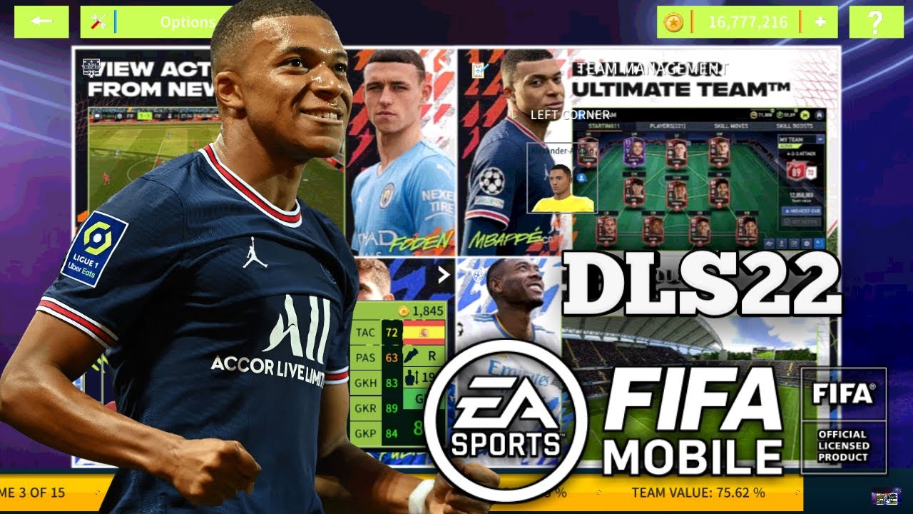 DLS 22 Mod FIFA Mobile Android Offline [300MB] Mod Unlimited