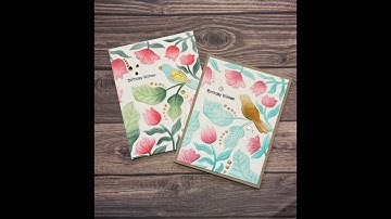 Altenew Imaginary Jungle Embossed and Stenciled Card!