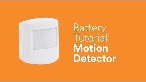 Battery Tutorial: Motion Detector (PIR2)
