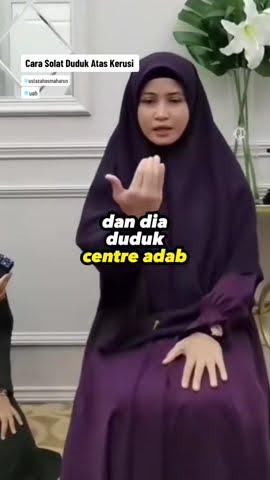 CARA SOLAT DUDUK ATAS KERUSI (PART 3)| USTAZAH ASMA' HARUN 2023 #shorts #ustazahasmaharun