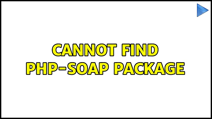 Cannot find php-soap package