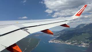 EasyJet Airbus A320-251N Neo! | Tivat -  London Gatwick! | Full Flight! WINDY GO AROUND!! *4K*