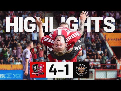 Exeter City Blackpool Goals And Highlights