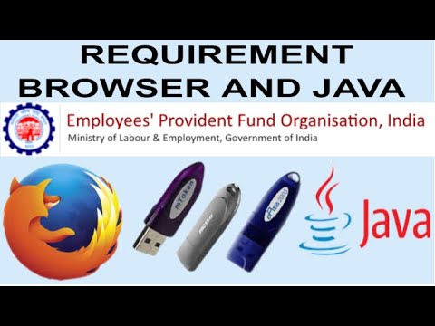 Requirement of Browser & Java Version for EPF Unified Portal DSC KYC approval