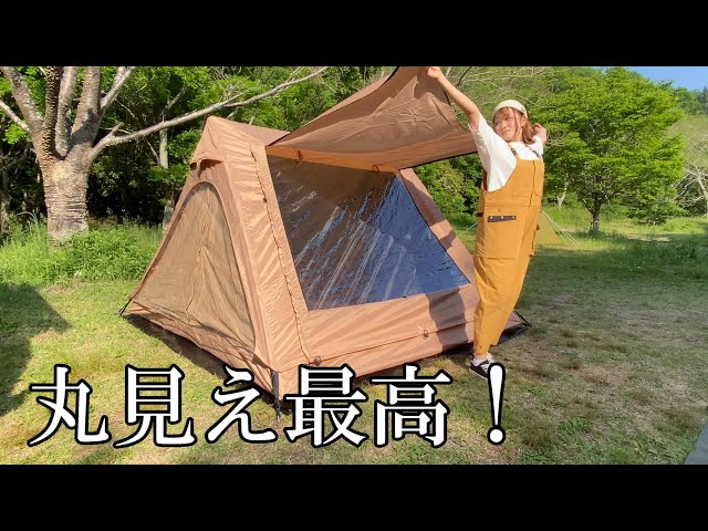 韓国ブランド オペラドームテント(TC)＋透明ウレタン窓＋アーニング 韓国人気No.1】前代未聞の開放感テント‼春夏秋冬楽しい透明窓付き