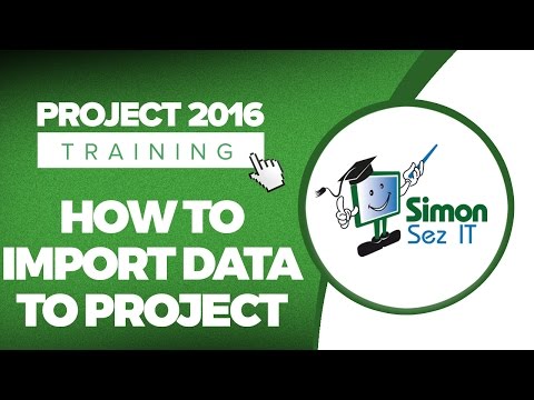 How to Import Data to Project in Microsoft Project 2016