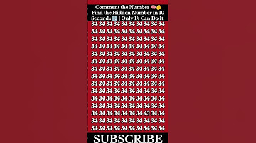 Find the Hidden Number in 10 Seconds 🔢 | 99% Fail 🙅This Eye Test!👀😵‍💫