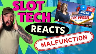Slot Malfunction caught on camera! 🎰 Slot Tech Reacts! | Reaction video 🎰