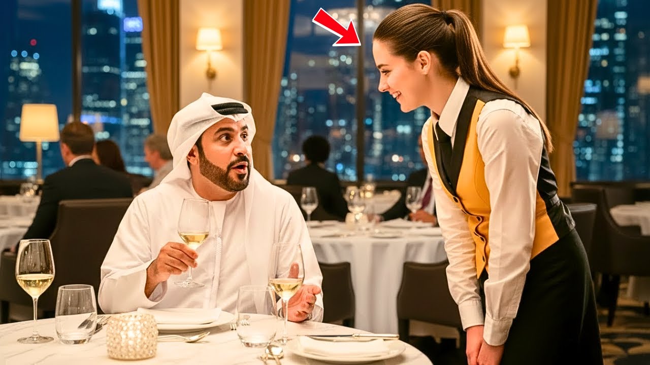 Никто не понимал арабского миллиардера, пока официантка не начала бегло говорить по-арабски.