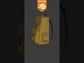 Mochila #lowpoly feita no #blender #3dmodel #3dmodeling