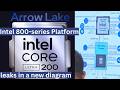 Exclusive Intel 800-Series Platform Leak: New Diagram Reveals Arrow Lake-S LGA-1851 CPUs