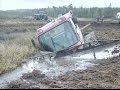 Эвакуация вездехода из болота. Pisten Bully 200 Drowning in a swamp.