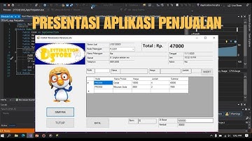 Presentasi Membuat Aplikasi Penjualan Menggunakan Vb.Net dan Sql Server