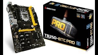 Материнская плата Biostar TB250-BTC PRO для майнинга на 12 картах Материнская плата Biostar TB250-BTC PRO для майнинга на 12 картах