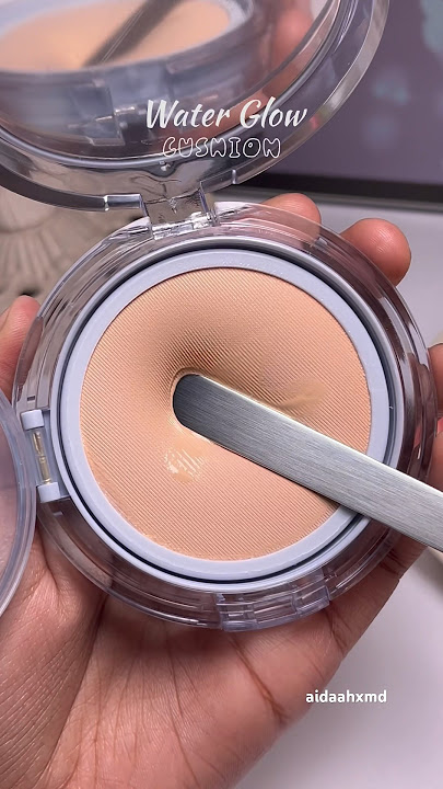 Korean Cushion Foundation, is it brown skin friendly? | Merythod WaterGlow Cushion #koreanmakeup