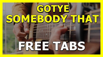 Gotye-Somebody That I Used To Know Guitar Fingerstyle FREE TABS