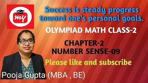 IMO | OLYMPIAD | MATHEMATICS  |CLASS-2 |NUMBER SENSE-09