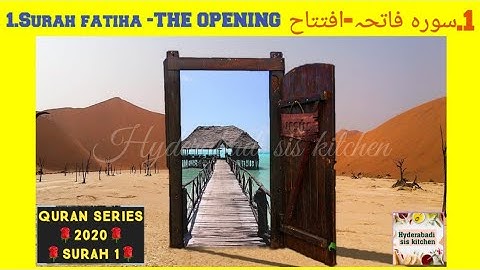 Surah fatiha|Urdu translation|  ترجمہ سورة الفاتحة|🌹Beautiful surah Al fatiha|Hyderabadi sis kitchen