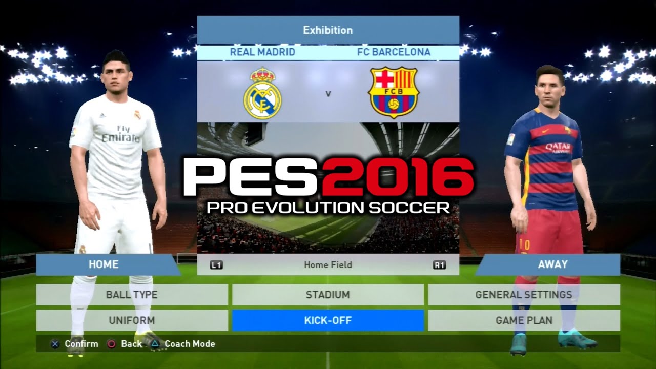 PES 2016 Real Madrid Vs Barcelona 1 1 PS3 HD YouTube