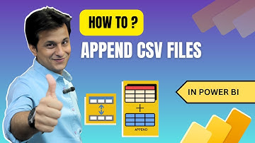 14.1 Append Multiple CSV Files in a Folder in Power BI (Power Query) | By Pavan Lalwani