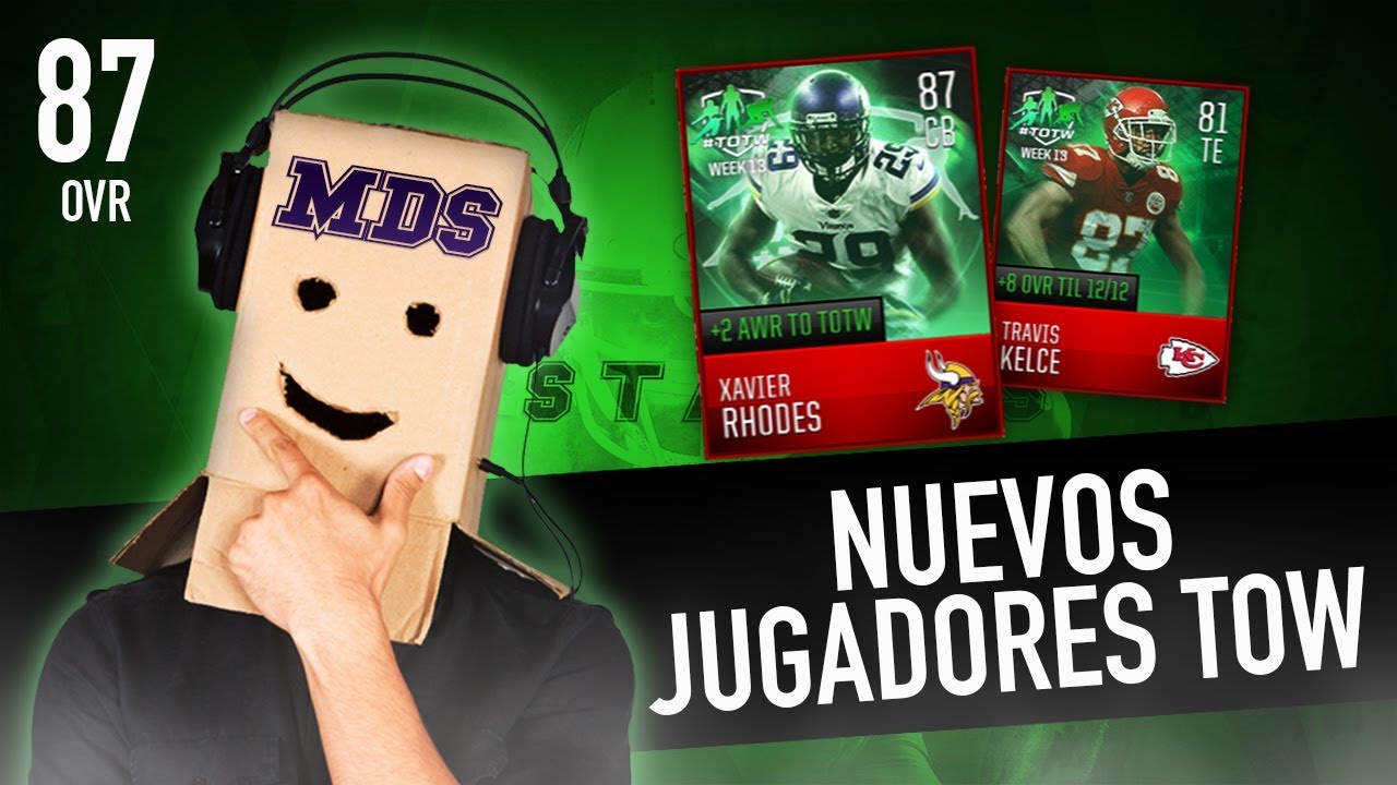 Juagadores Team of the Week en Madden Mobile 18 - Xavier Rhodes y Travis Kelce