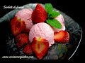 Helados o nieve de fresas - Strawberry Ice Cream
