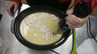 Oatmeal Milk and Honey hot process soap making