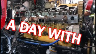 A Day With A Diesel Engine Mechanic. A Day in the Life of a Cat Tech.