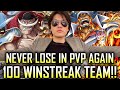 100+ WINSTREAK, NEVER LOSE AGAIN!!! | OPTC PVP | Pirate's Festival Team Showcase and Guide