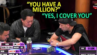 Rob Yong Tried To Trap Ben In a $500,000 Pot