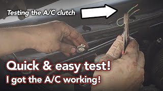 A/C won't work  Easy test, Easy fix  Air Conditioning Clutch Cycling Switch