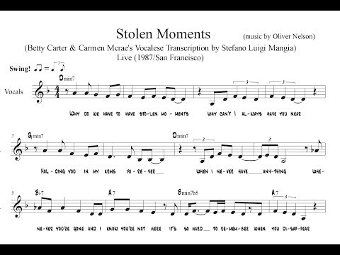 Betty Carter & Carmen Mcrae's Vocalese Transcription by Stefano Luigi Mangia