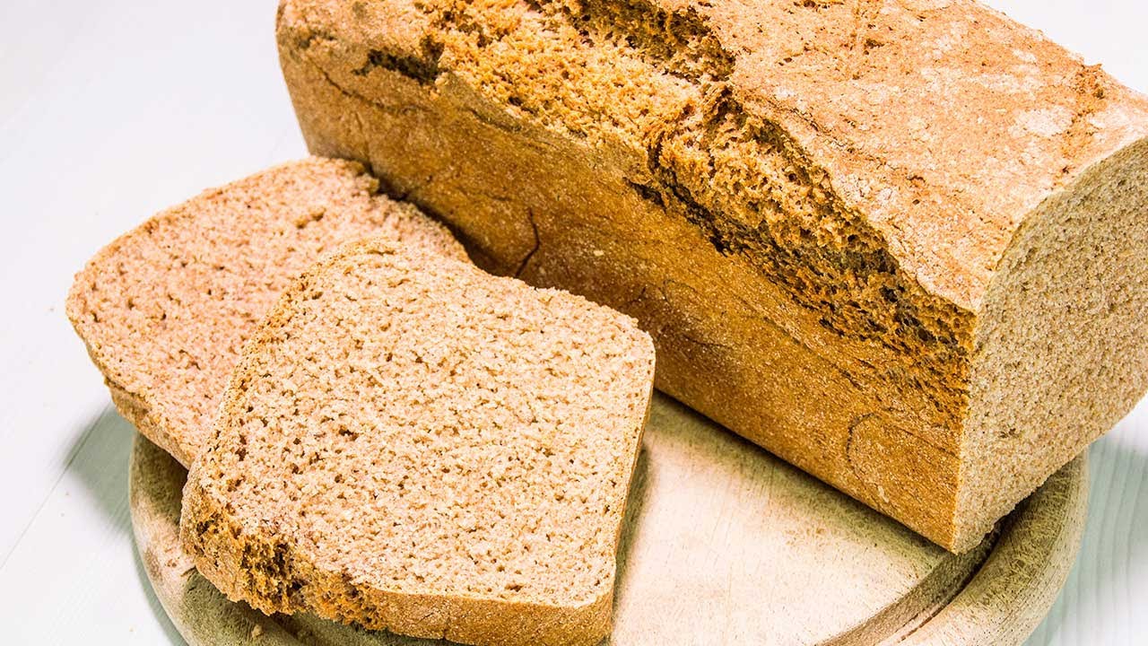 Easiest Homemade Bread Recipe Ever 🍞 3 Ingredient Vegan Bread | Whole Grain Basic Bread Recipe