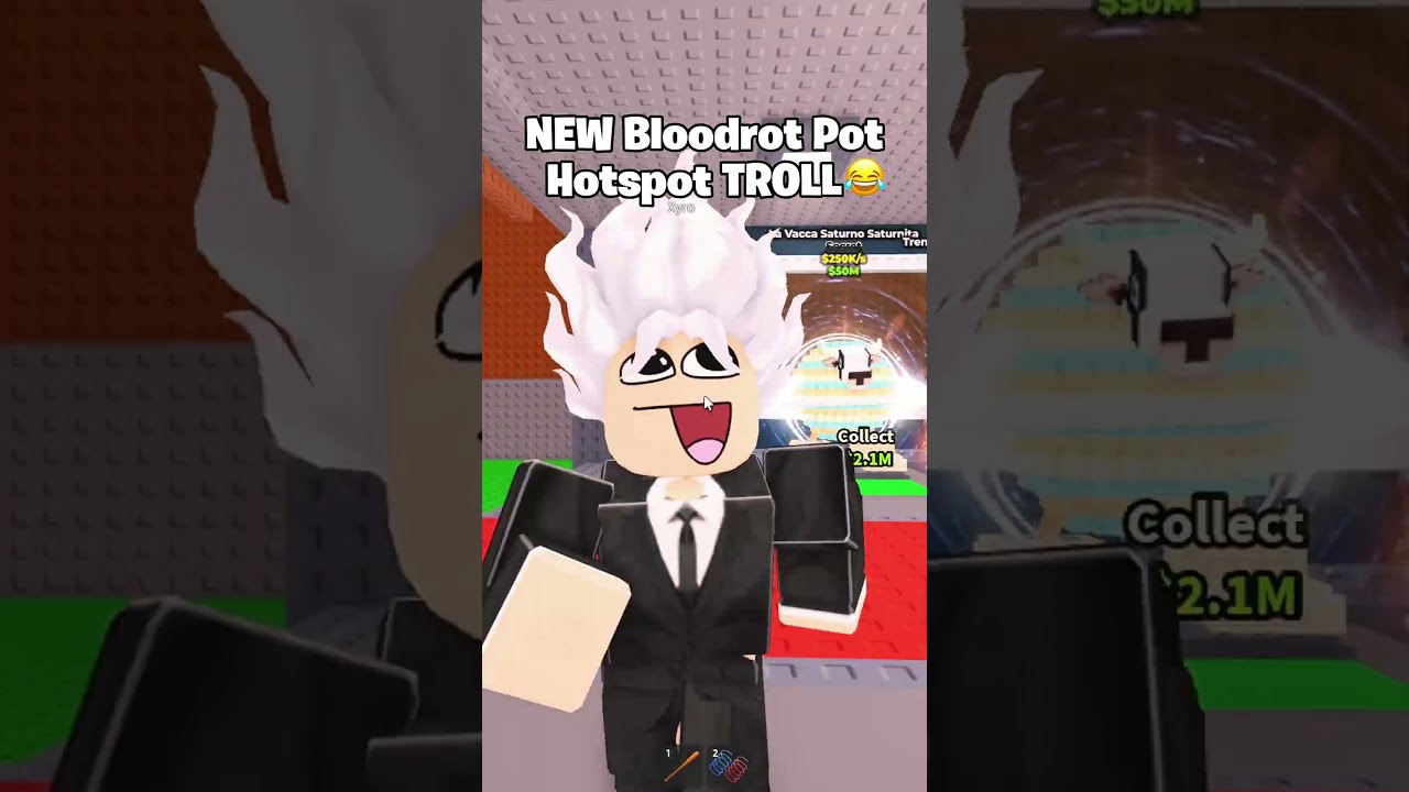 NEW Bloodrot Pot Hotspot Troll In Steal A Brainrot Roblox Stealabrainrot