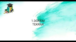 10.SINIF TÜRK DİLİ VE EDEBİYATI 1.DÖNEM KONU TEKRARLARI ( BÖLÜM1)