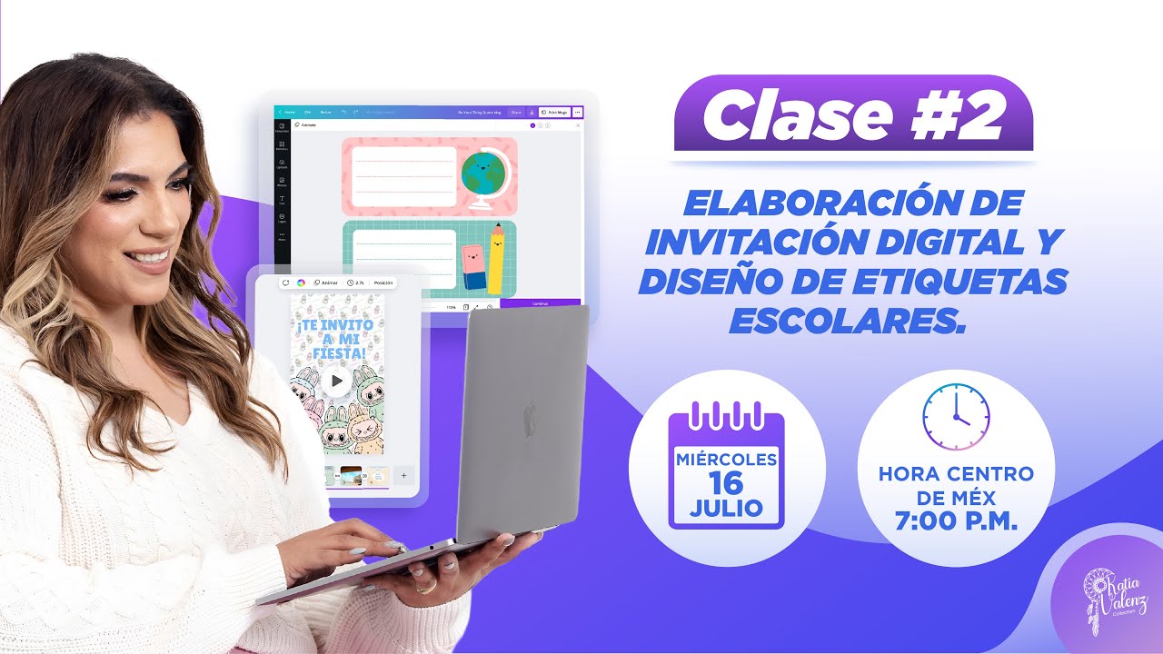 Clase 2: Diseño de invitación digital y stickers escolares en canva ...