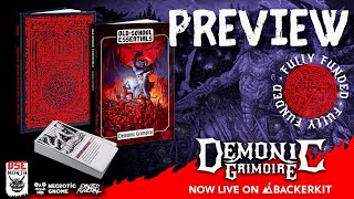 Demonic Grimoire Preview for Old-School Essentials, Live on Backerkit
