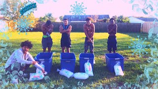 Last to leave SUPER COLD ICE BATH wins $500 😱*CRAZY CHALLENGES*🤢