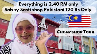 Cheapest Shopping in Malaysia | Everything in 2.40 RM | 120 Rs Pakistani | Eco shop | Tour vlog 6